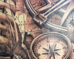 002 Maritim Kompass Tattoo Studio Hamburg Skinworxx 
